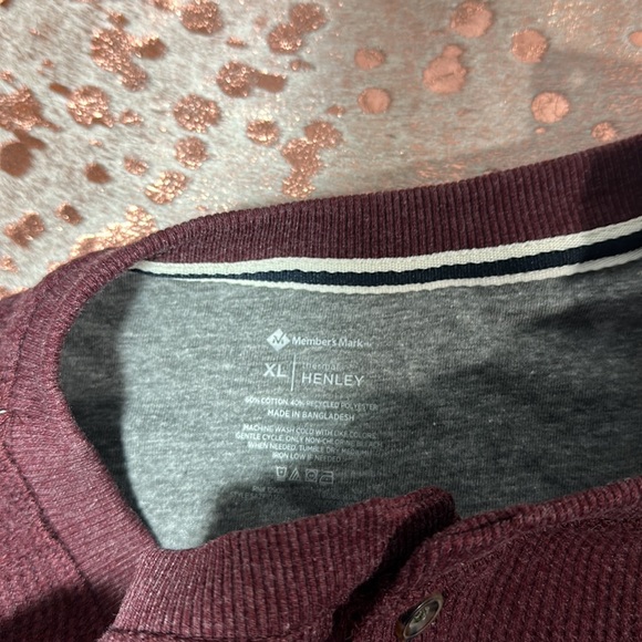 NWT Members Mark thermal gently long sleeve shirt - Picture 5 of 5